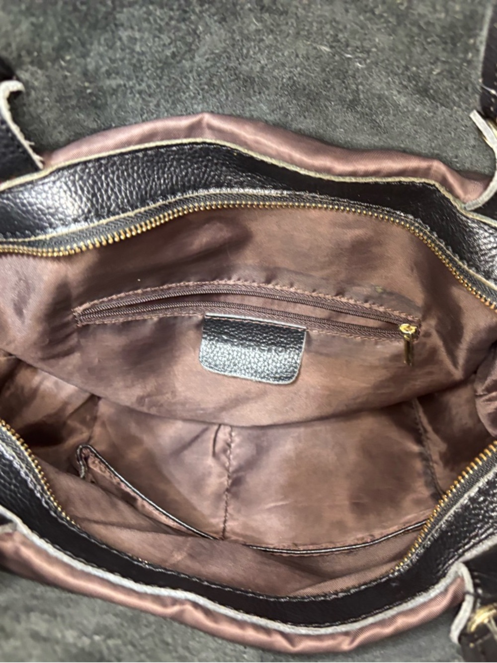 Damero Leather Shopping Tote - Picture 7 of 9